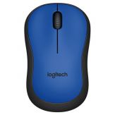 Logitech M220 Silent - Maus - optisch - 3 Tasten - drahtlos - 2.4 GHz - kabelloser Empfänger (USB) - Blau