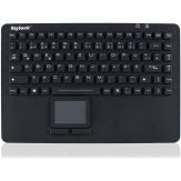 KeySonic KSK-5230 IN Industrie Tastatur mit Touchpad, schwarz, wasserdicht IP68 USB - Deutsch - Schwarz
