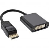 DisplayPort Adapter - DisplayPort Stecker (M) auf DVI-D 24+1 Buchse (W) - schwarz - 0,2 m