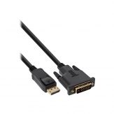 InLine DisplayPort zu DVI Konverter Kabel - schwarz - 0,5 m