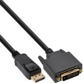 InLine DisplayPort zu DVI Konverter Kabel - schwarz - 5 m