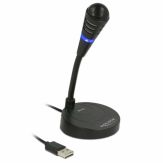 Delock USB Mikrofon - Standfuß und Touch-Mute-Taste
