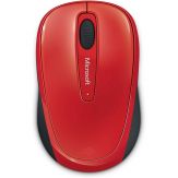 Microsoft Wireless Mobile Mouse 3500 Maus - rechts- und linkshändig - optisch - 3 Tasten - drahtlos - 2.4 GHz - kabelloser Empfänger (USB) - Flammrot