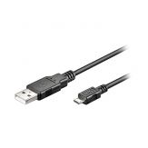 Goobay micro-USB Sync- & Ladekabel - USB A - Micro-USB B - 5m - Kabel - Digital / Daten Kabel - 5-polig - Schwarz
