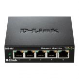 D-Link DGS 105 - Switch - 5 x 10/100/1000 Desktop - robustes Metallgehäuse