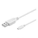 Goobay - USB-Kabel - Micro-USB Typ B (M) <-> USB (M) - 2m - weiß
