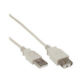 InLine USB-Verlängerungskabel USB (W) bis USB (M) - USB 2.0 - 1.8 m - beige