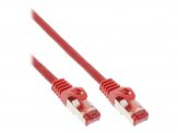 Netzwerk Patchkabel - S/FTP (PiMf) - Cat.6 - 250MHz - PVC - CCA - 10m - rot