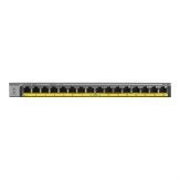 Netgear GS116LP - Switch - 16 x 10/100/1000 (PoE+) Desktop - an Rack montierbar - wandmontierbar - PoE+ (76 W) - unmanaged