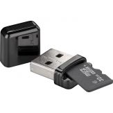 goobay USB 2.0 CardReader - Kartenleser extern USB 2.0 - microSD - microSDHC - microSDXC - schwarz
