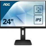 AOC X24P1 - LED-Monitor - 61 cm (24") - 1920 x 1200 Full HD (1080p) @ 60 Hz - IPS - 300 cd/m² - 1000:1 - 4 ms - HDMI - DVI - DP - VGA - Lautsprecher