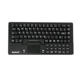 ICY BOX KeySonic KSK 5031IN - Tastatur - mit Touchpad USB - US - English / German - Schwarz - USB