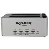 DeLOCK USB 3.0 Dual Docking Station for 2 x SATA HDD / SSD - HDD-Dockingstation - SATA 6Gb/s - USB 3.0