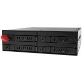 Chieftec CMR-425 - Mobiles Speicher-Rack - 2.5" (6.4 cm) - 4x 2,5" HDD/SSD - passt in 5,25" Laufwerksschacht