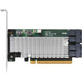 HighPoint SSD7120 - Speichercontroller (RAID) - U.2 (U.2) 4 Sender/Kanal - U.2 NVMe Low-Profile - 8 GBps - RAID 0 - 1 - 5 - 10 - PCIe 3.0 x16