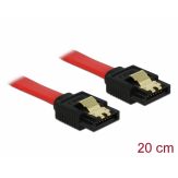 Delock Cable SATA - SATA-Kabel - zu SATA (W) - 20 cm - eingerastet - gerader Stecker - Rot