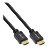 InLine Premium HDMI zu HDMI Kabel - 1 m - Dreifachisolierung - Schwarz - 8K Unterstützung