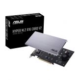 ASUS HYPER M.2 X16 CARD V2 - Schnittstellenadapter 4 x M.2 - Expansion Slot to M.2 - 4-Port M.2 Card - 128 Gbit/s - PCIe 3.0 x16