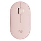 Logitech Pebble M350 - Maus - optisch - 3 Tasten - kabellos - Bluetooth, 2.4 GHz - kabelloser Empfänger (USB) - Rosé