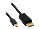 InLine DisplayPort zu mini DisplayPort Konverter Kabel - schwarz - 1 m