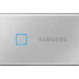Samsung Portable SSD T7 Touch MU-PC1T0S - 1 TB SSD - extern (tragbar) - USB 3.2 Gen 2 (USB-C Steckverbinder) - 256-Bit-AES - Silber