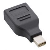 InLine DisplayPort Adapter - mini DisplayPort Stecker auf DisplayPort Buchse - 4K/60Hz - schwarz