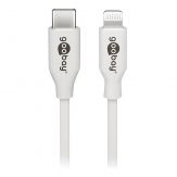 Goobay - Lightning-Kabel - USB-C (M) bis Lightning (M) - 2 m - weiß - für Apple iPad/iPhone/iPod