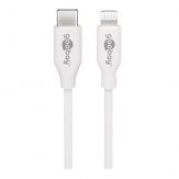 Goobay - Lightning-Kabel - USB-C (M) bis Lightning (M) 1 m - weiß - für Apple iPad/iPhone/iPod