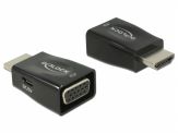Delock Videokonverter - HDMI - VGA - Schwarz