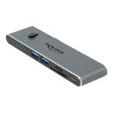 Delock USB-C Dual Dockingstation mit HDMI / USB 3.2 / SD / PD 3.0