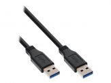 USB-Kabel - USB Typ A (M) bis USB Typ A (M) - USB 3.0 - 1 m - Schwarz
