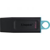 Kingston DataTraveler Exodia - USB-Flash-Laufwerk - 64 GB - USB 3.2 Gen 1 - Schwarz / Türkis