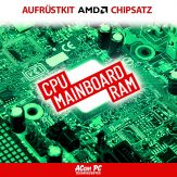 Aufrüstkit - CPU: AMD Ryzen 5 4500 (3.6 GHz / 6 Kerne) + MB: Gigabyte A520M H + RAM: 16 GB DDR4 3200 MHz - ohne Grafikchip
