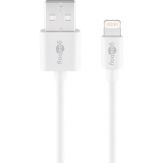Goobay - Lightning-Kabel - Lightning (M) bis USB (M) - 2 m - weiß - für Apple iPad/iPhone/iPod (Lightning)