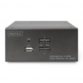 DIGITUS DS-12860 - KVM-/Audio-/USB-Switch - 2 x KVM/Audio/USB - 2x2 HDMI in - 2x HDMI out - 1 lokaler Benutzer - Desktop
