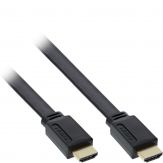 HDMI zu HDMI Kabel - schwarz - 0,5 m - ( HDMI 1.4 ) - Flachband