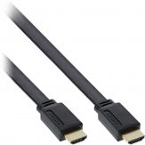 HDMI zu HDMI Kabel - schwarz - 1,5 m - ( HDMI 1.4 ) - Flachband