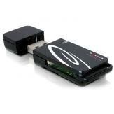 Delock Kartenleser (Multi-Format) - extern - Mini USB 2.0 Card Reader mit SD und Micro SD Slot - USB2.0