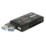 Delock SuperSpeed USB Card Reader für CF / SD / Micro SD / MS / M2 / xD Speicherkarten - USB 3.2 - extern