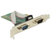 Delock PCI Express Card > 2 x Serial RS-232 - Serieller Adapter PCIe 2.0 Low-Profile