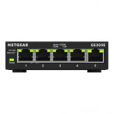 Netgear Plus GS305E - Switch - Smart - 5 x 10/100/1000 Schwarz - robustes Metallgehäuse