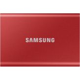 Samsung T7 MU-PC1T0R - 1 TB SSD - extern (tragbar) - USB 3.2 Gen 2 (USB-C Steckverbinder) - 256-Bit-AES - metallisch rot