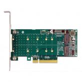 Delock PCI Express x8 Card to 2 x internal NVMe M.2 Key M