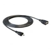 Delock OTG USB-Kabel - Micro-USB Typ B (M) zu USB (W) - 50 cm