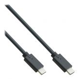 InLine USB-C 3.2 Gen.2 Kabel, USB Typ-C Stecker/Stecker, schwarz, 1.5m - Zum Anschluss von USB Festplatten und USB Grafikkarten, bis zu bis 20Gb/s