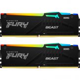 Kingston FURY Beast RGB - DDR5 - Kit - 64 GB: 2 x 32 GB - DIMM 288-PIN - 5200 MHz / PC5-41600 - CL36 - 1.25 V - ungepuffert - on-die ECC