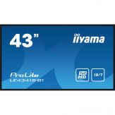 Iiyama Prolite LE4341S-B1 42.5" 108cm - IPS 16:9 - Full HD - 350 cd/m² 1200:1 8ms - VGA, 3x HDMI, Minijack, RCA, 1x RS-232c, LAN, USB2.0, Speakers