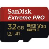 SanDisk Extreme Pro - 32 GB - A1 / Video Class V30 / UHS-I U3 - Flash-Speicherkarte (microSDXC-an-SD-Adapter inbegriffen)