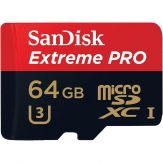 SanDisk Extreme Pro - 64 GB - A2 / Video Class V30 / UHS-I U3 / Class10 - Flash-Speicherkarte (microSDXC-an-SD-Adapter inbegriffen)