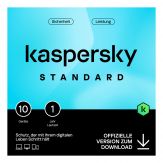 Kaspersky Standard - Abonnement-Lizenz (1 Jahr) - 10 Geräte - ESD - Win - Mac - Android - iOS - Deutsch